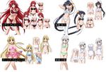  4girls akeno_himejima asia_argento blonde_hair breasts character_request cleavage high_school_dxd highres himejima_akeno lingerie multiple_girls red_hair rias_gremory source_request toujou_koneko underwear white_hair 