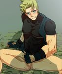  blonde_hair blue_eyes galford_d_weller gloves male male_focus ninja samurai_spirits snk yaoi 