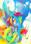  amazing cool cute cutie_mark equine female friendship_is_magic hair horse iopichio long_hair looking_at_viewer mammal multi-colored_hair my_little_pony pegasus pony rainbow_dash_(mlp) smile solo wings 