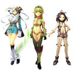  3girls cobalion hirococo multiple_girls personification pokemon pokemon_(game) pokemon_black_and_white pokemon_bw terrakion virizion 