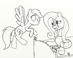  blu3berry_muffin blush cutie_mark dennyhooves dildo equine female feral fluttershy_(mlp) friendship_is_magic horse mammal mane my_little_pony pegasus pony pussy pussy_juice rainbow_dash_(mlp) sex_toy tail wing_boner wingboner wings 