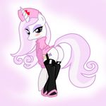  butt cutie_mark dress equine female fleur_de_lis_(mlp) friendship_is_magic hair horn horse legwear long_hair looking_at_viewer mammal multi-colored_hair my_little_pony nurse pony pyruvate short_dress solo stockings tail unicorn 