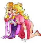  legend_of_zelda nintendo princess_peach princess_zelda slopshot super_mario_bros. 