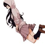  akiyama_mio bad_id bad_pixiv_id black_eyes black_hair hand_in_pocket hood hoodie k-on! long_hair sleeves_pushed_up solo takahashi712 