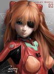  bad_id bad_pixiv_id blue_eyes evangelion:_3.0_you_can_(not)_redo eyepatch hair_ornament highres long_hair monkey_buonarroti neon_genesis_evangelion plugsuit realistic rebuild_of_evangelion red_eyes shikinami_asuka_langley signature solo souryuu_asuka_langley 