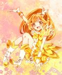  :d arm_up bad_id bad_pixiv_id bike_shorts boots bow choker cure_peace eyelashes full_body gradient gradient_background hair_flaps hair_ornament hairpin happy highres kise_yayoi long_hair magical_girl open_mouth orange_hair perikan_norou pink_background precure puffy_sleeves shorts shorts_under_skirt sitting skirt smile smile_precure! solo wide_ponytail wrist_cuffs yellow yellow_background yellow_bow yellow_choker yellow_eyes yellow_shorts yellow_skirt 