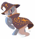  cape equine female feral friendship_is_magic hair hat horse mammal my_little_pony plain_background pony rollingrabbit solo trixie_(mlp) white_background white_hair wizard_hat 