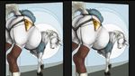  cross_eye cross_eye_stereogram ecmajor equine female feral garter_straps horn horse legwear lingerie mammal pussy side_by_side solo stereogram stereoscopy stockings unicorn 