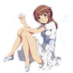  amagami bad_id bad_pixiv_id blush dress sakurai_rihoko sitting solo sys.ao 