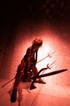  cosplay highres houtou_singi_(model) photo polearm sengoku_basara spear spears torn_clothes weapon yukimura_sanada 