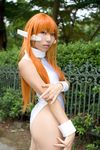  bodysuit cosplay highres hisame_chirumi lycra orange_hair photo serio spandex to_heart 