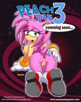  amy_rose animal_ears anus big_breasts big_butt breasts butt english_text female green_eyes hair hedgehog mammal nipples nude pink_hair presenting presenting_hindquarters pussy sega solo sonic_(series) tail text tomo2012 tomo_(artist) 
