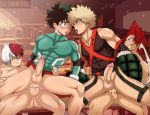  4boys abs anal bakugou_katsuki blonde_hair blush boku_no_hero_academia bottomless classroom cum cum_in_ass cum_while_penetrated cumdrip desk drooling erection green_hair grin group_sex happy_sex kirishima_eijirou kiss lying male_focus midoriya_izuku multicolored_hair multiple_boys muscle naughty_face orgy penetration penis pubic_hair red_hair saliva school sex sex_demon_ghost sharp_teeth smile straddling tears teeth testicles thrusting todoroki_shouto tongue tongue_out uncensored yaoi 