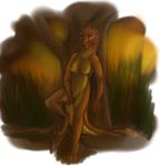  breasts breogh bronze female flyingfire forest gold grass invalid_tag nature nipples ochre orange orange_body pose silvrwingsdragon teasing tree wingless wood yellow yellow_belly 