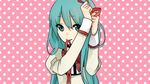  aqua_eyes aqua_hair bow hatsune_miku kono_negai_eien_ni_(vocaloid) koyubi long_hair pink ribbons vocaloid 