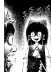  comic detached_sleeves drooling gohei greyscale hakurei_reimu highres hong_meiling horror_(theme) ikaasi monochrome multiple_girls open_mouth scared sweat touhou translated trembling 