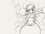  :o bad_id bad_pixiv_id bdsm bondage bound breasts carnivorous_plant cleavage fat_mons kochiya_sanae large_breasts long_hair looking_away monochrome nervous nipples nude omage_(hito) outstretched_arms pitcher_plant plant pussy simple_background sketch solo spread_arms suspension touhou very_long_hair vore 
