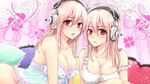  big_boobs breasts pink_hair possible_duplicate sonico super super_sonico vocaloid 
