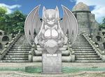  arekishi breasts gargoyle horns huge_breasts mon-musu_quest! monster_girl paizuri penis pointy_ears wings 