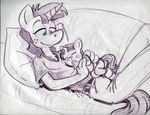  anthrofied baby child clothed clothing cub daughter equine father female friendship_is_magic good_parenting horn king-cheetah male mammal my_little_pony parent snails_(mlp) traditional_media unicorn young 