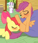  &lt;3 anus apple_bloom_(mlp) applebloom_(mlp) blush brown_hair caught cub cunnilingus cutie_mark_crusaders_(mlp) duo_focus equine female feral friendship_is_magic fur green_eyes group hair horn horse inside lesbian mammal my_little_pony open_mouth oral oral_sex pegasus pony purple_hair pussy red_hair scootaloo_(mlp) sex signature sweetie_belle_(mlp) two_tone_hair unicorn vaginal voyeur watching wings yellow_fur young zed001 