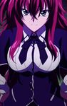  blue_eyes breasts high_school_dxd highres long_hair red_hair rias_gremory screencap smile stitched 