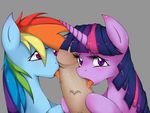  cum drooling equine fellatio female friendship_is_magic hair hooves horn licking looking_at_viewer my_little_pony oral oral_sex penis purple_eyes rainbow_dash_(mlp) saliva sex smitty_g tongue twilight_sparkle_(mlp) two_tone_hair unicorn 