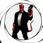  007 demon devil formal hellboy james_bond red_skin shiba_(berryeater) 
