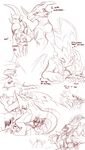  canine comic cunnilingus deep_tongue dialog digimon english_text exveemon female fox guilmon kayla-na male mammal oral oral_sex penetration penis plain_background pussy scalie sex straight text vaginal vaginal_penetration white_background 
