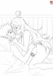  love naruto naruto_shippuuden sbel02 sketch smile terumi_mei uzumaki_naruto 