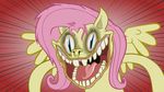  blue_eyes creepy equine female fluttershy_(mlp) friendship_is_magic hair horse hotdiggedydemon mammal my_little_pony nightmare_fuel open_mouth pegasus pink_hair pony wings 