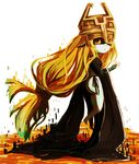  1girl byebyebye_(03) helmet highres imp imp_midna long_hair midna orange_hair red_eyes the_legend_of_zelda the_legend_of_zelda:_twilight_princess twilight_princess very_long_hair yellow_sclera 