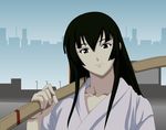 aoyama_tsuruko bamboo bamboo_samurai black_hair kendo long_hair love_hina samurai sword weapon 