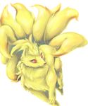  canine feral fox kitsune mammal multiple_tails ninetales nintendo pk25mn25 plain_background pok&#233;mon pok&eacute;mon red_eyes solo tail video_games white_background 