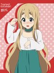  blonde_hair blue_eyes blush character_name choker dress eyebrows ikari_manatsu jewelry k-on! kotobuki_tsumugi long_hair md5_mismatch solo thick_eyebrows 