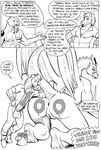  anus balls big_butt butt comic dialog dialogue dragon duo english_text equine erection eurosalamander female gustav gustav_(here_there_be_dragons) here_there_be_dragons horse hyper hyper_penis imminent_sex karno male mammal nude penis presenting presenting_hindquarters pussy tail text tongue tongue_out wings zashy 