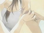  animated animated_gif brown_hair fellatio long_hair natural_2_duo oral testicles toriumi_chisato uncensored 