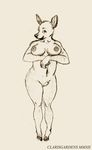  big_breasts breasts cervine clarisgardens deer female hooves mammal nipples oddwilds solo 
