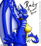  &hearts; angelrion anthro big_breasts blue blue_eyes blue_skin breasts dragon dragon-rage2 dragonrage female green_eyes invalid_tag lady looking_at_viewer nipples nude plain_background rady rady_jargon scalie solo white_background wings 