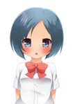  bad_id bad_pixiv_id blue_eyes blue_hair blush inazuma_eleven_(series) inazuma_eleven_go open_mouth ribbon ringo_yuyu school_uniform short_hair sorano_aoi 