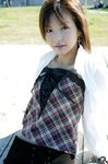  camisole dress_shirt highres miniskirt nagasaki_rina photo shirt skirt 
