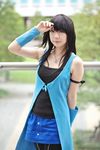  cosplay final_fantasy final_fantasy_viii highres ibara miniskirt photo rinoa_heartilly skirt sweater_cape tank_top 