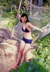  absurdres bikini_top hammock highres juri_first photo shorts ueno_juri 