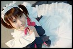  cosplay konatsu_minato maid maid_apron maid_uniform photo twintails 
