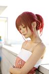  cosplay evening_gown highres hino_kahoko kiniro_no_corda kouzuki_suzuka photo red_hair redhead 