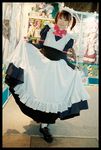  cosplay konatsu_minato maid maid_apron maid_uniform photo twintails 