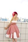  cosplay evening_gown highres hino_kahoko kiniro_no_corda kouzuki_suzuka photo red_hair redhead 