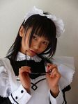  cosplay glasses maid maid_apron maid_uniform matsunaga_ayaka photo 