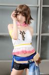  belt camisole cosplay final_fantasy final_fantasy_x final_fantasy_x-2 photo saya saya_(cosplayer) shorts yuna 