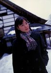  absurdres coat highres juri_first photo scarf snow ueno_juri 
